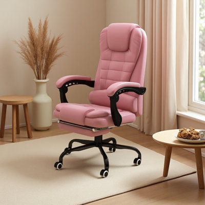 Executive High Back Office Chair with Massage Function Reclining Adjustable
