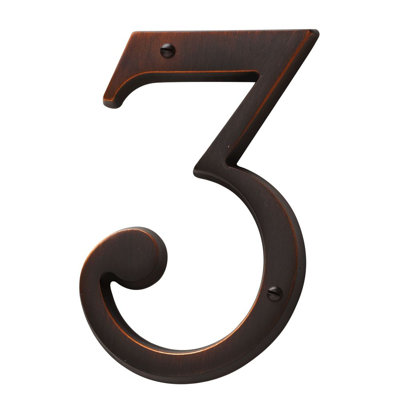 4.75" H Brass House Number