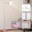 Lampadaire de torche rose souple et pliable à 90°, avec variateur d'intensité et réglage de la température de couleur à distance.-131363674