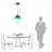 1-Light 7.87 Inch Globe Pendant With Gradient For Kitchen Island-1400582742