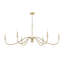 Lustre 6 lumières Paquette Mordern-123223020
