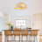 20" White Caged Flush Mount Ceiling Fans 