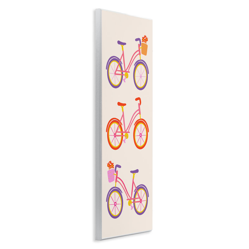 «Bright Bikes Bicycle Trio», plaque murale par Dina Riddle