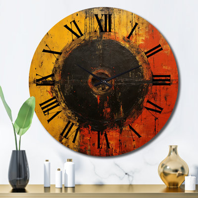 Horloge murale moderne belgique avec abstraction géométrique III