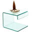 Amalia Glass Top C Table End Table