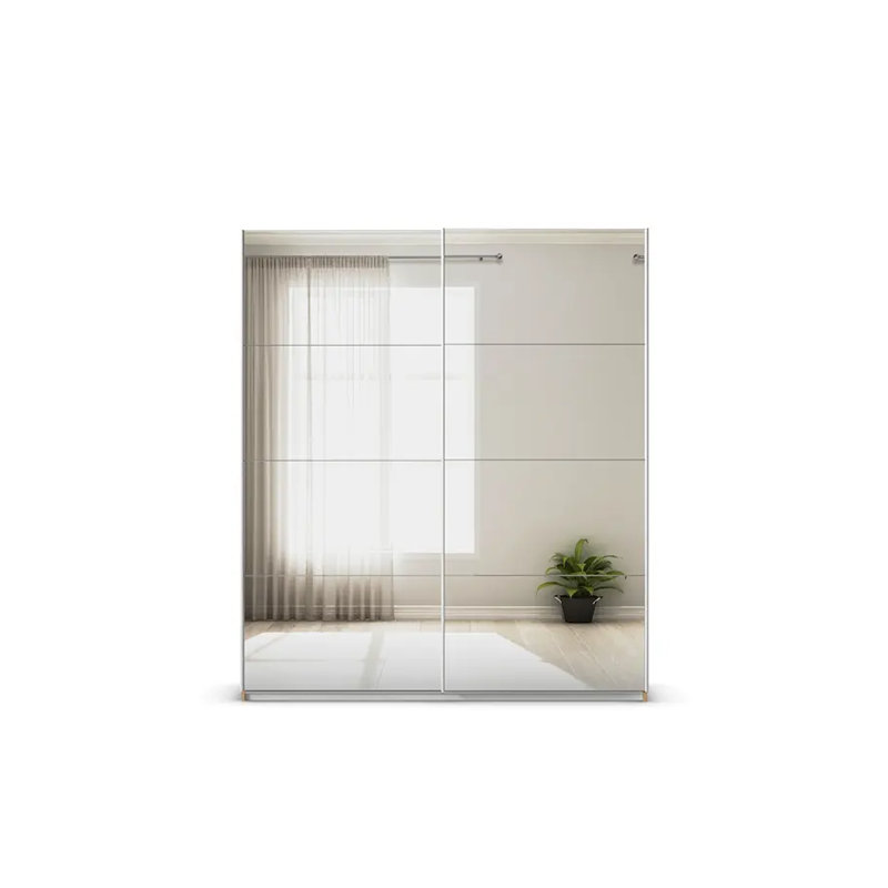Caracas 3 Door Sliding Wardrobe, Classic, 210cm H x 181cm W x 62cm D, Oak Artisan