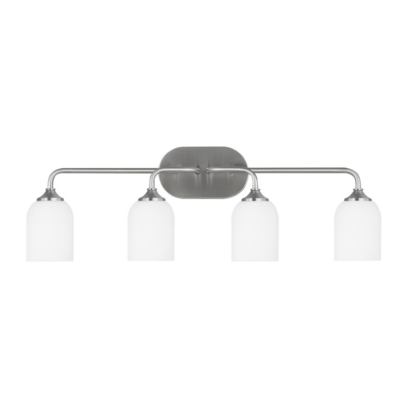 Emile Extra Large Vanity from Generation Lighting , Brushed Steel, No