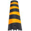 Ensemble de 2 rampes de protection pour câbles en caoutchouc 72,8 x 12,2 x 2,2 po noir / jaune avec capacité de charge de 22046 lb