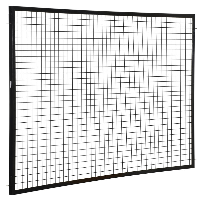 Panneau de clôture en métal, H 96 po x l 60 po x P 1,5 po