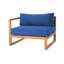 Venice Outdoor Teak One Arm Lounge Chair-1254774632