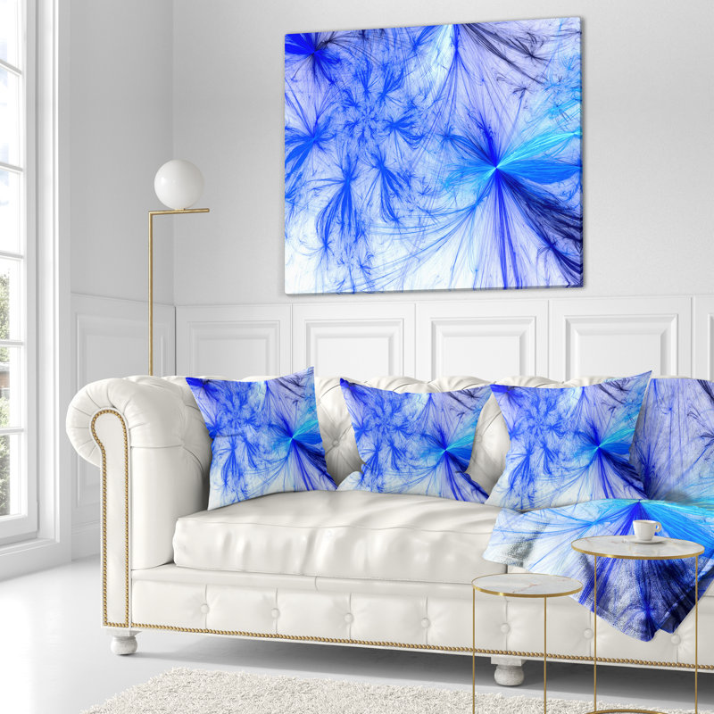 Coussin de Noël, 16 po x 1 po, Carré, Bleu