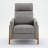 Vivian Push Back Recliner In Performance Fabric - Ashen-1130602480