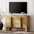 Adora Modern 6 Drawer Dresser TV Stand For 55 Inch TV, Entertainment Center With Curved Profile Design, Wood TV Console With Storage For Living Room-490855575