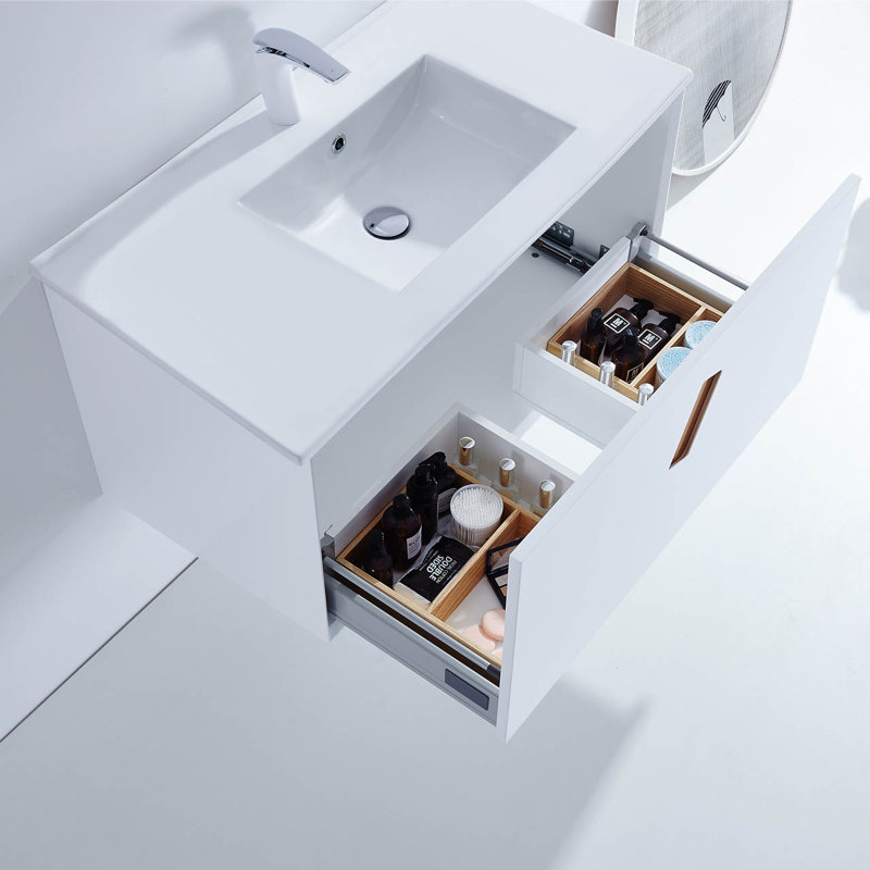 36'' Single Bathroom Vanity with Resin Top