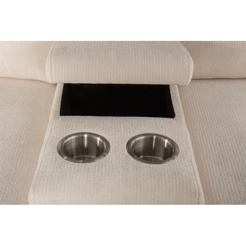 Canapé modulaire multifonctionnel en forme de L avec porte-gobelets intégrés, compartiments de rangement cachés et sièges convertibles