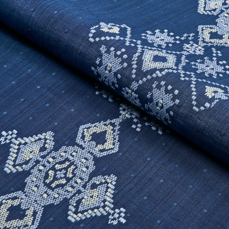 Nadira Embroidery Fabric, Indigo