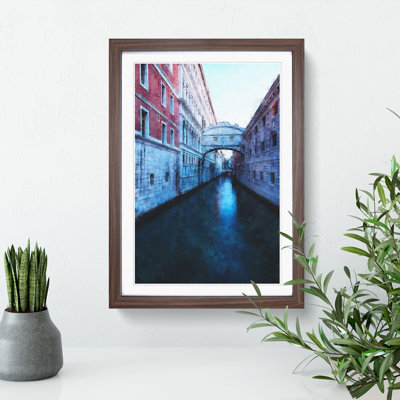 Bridge of Sighs in Venice Italy - Picture Frame Painting