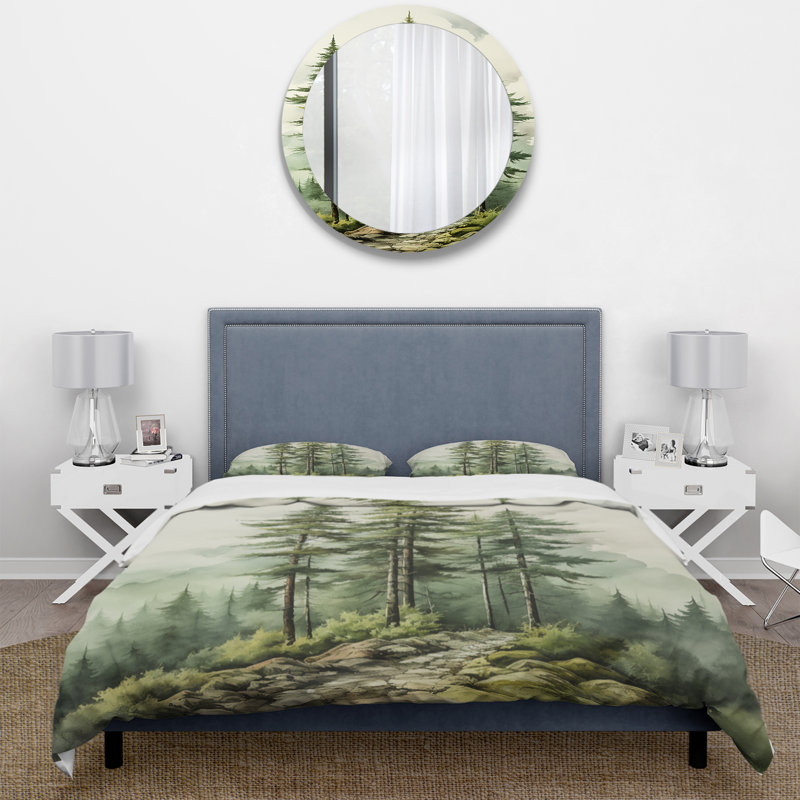 Ensemble de housse de couette Green Pine Tree Eernal Guardians II BeddingMicrofiber / Polyester
