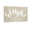 Plantes et fleurs, silhouette d'herbe blanche sur fond beige-2107034332