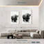 Bison Brampt noir et blanc-108505419