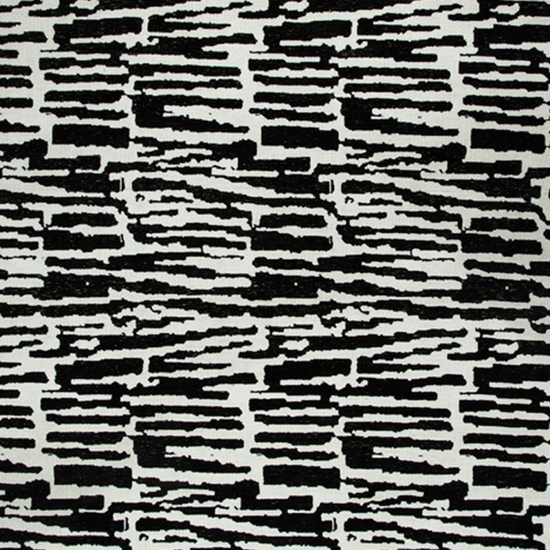 Shaw 10 X 14 Extra Large Area Rug, Black And Ivory Abstract Design