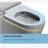 Dual-Flush Gray Silent Anti-Odor Toilet (Seat Included)