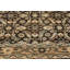 Tapis de couloir oriental semi-antique brun foncé tribal 3X11