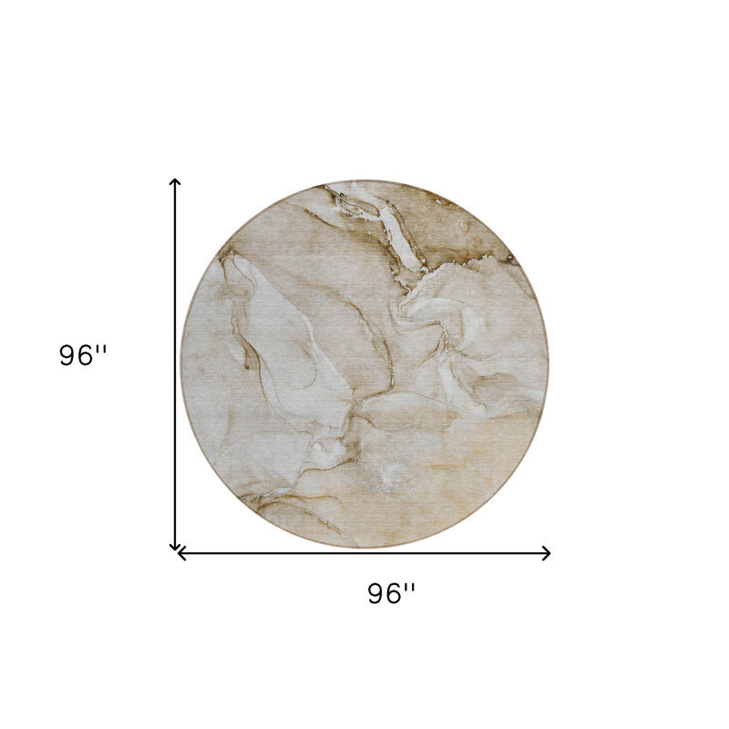 Tapis d'intérieur rond 8 po