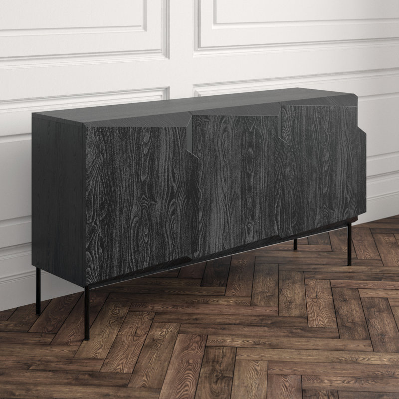 Stairs 59.06'' W Solid Wood Buffet