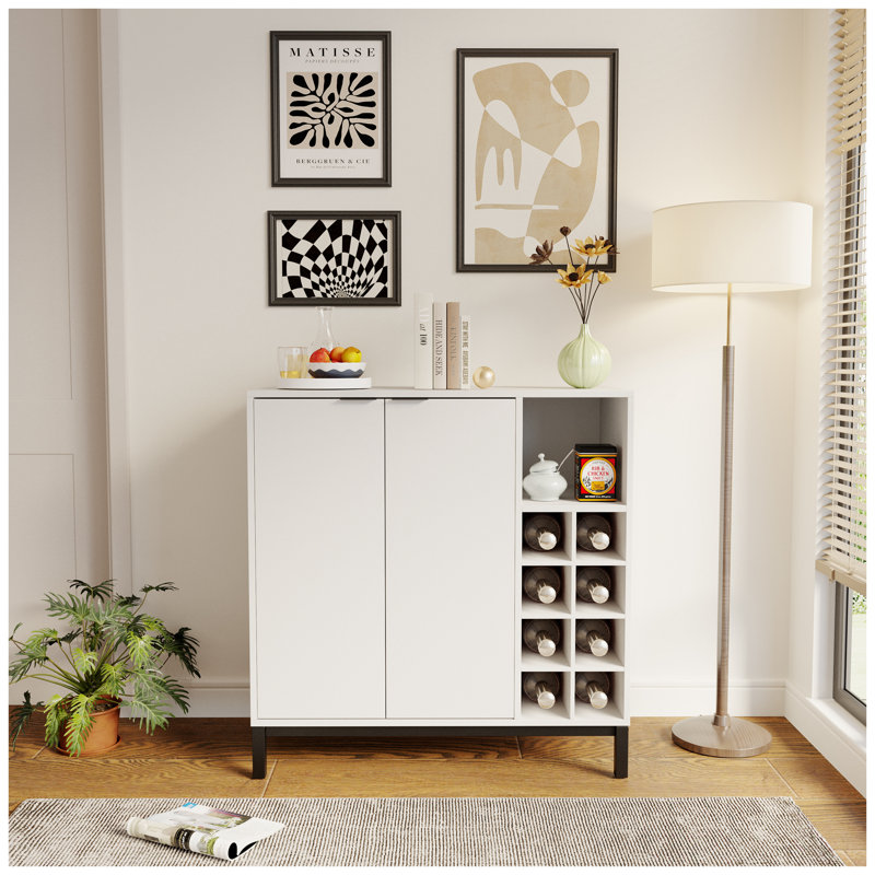 Table buffet large 33,86 po Fernande, Blanc