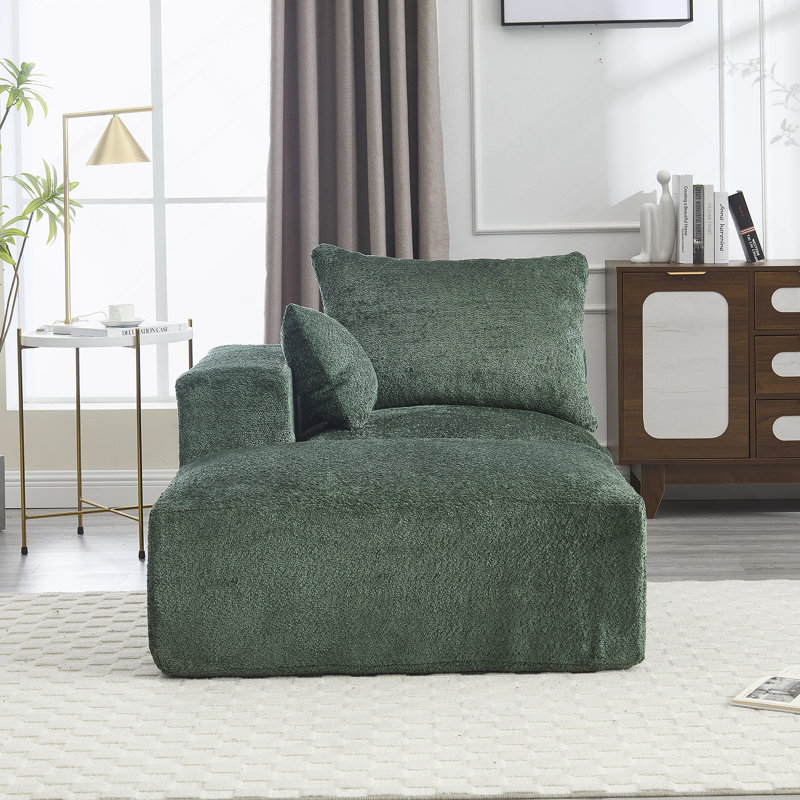 Canapé Boucle 67,72 "l, Chenille émeraude