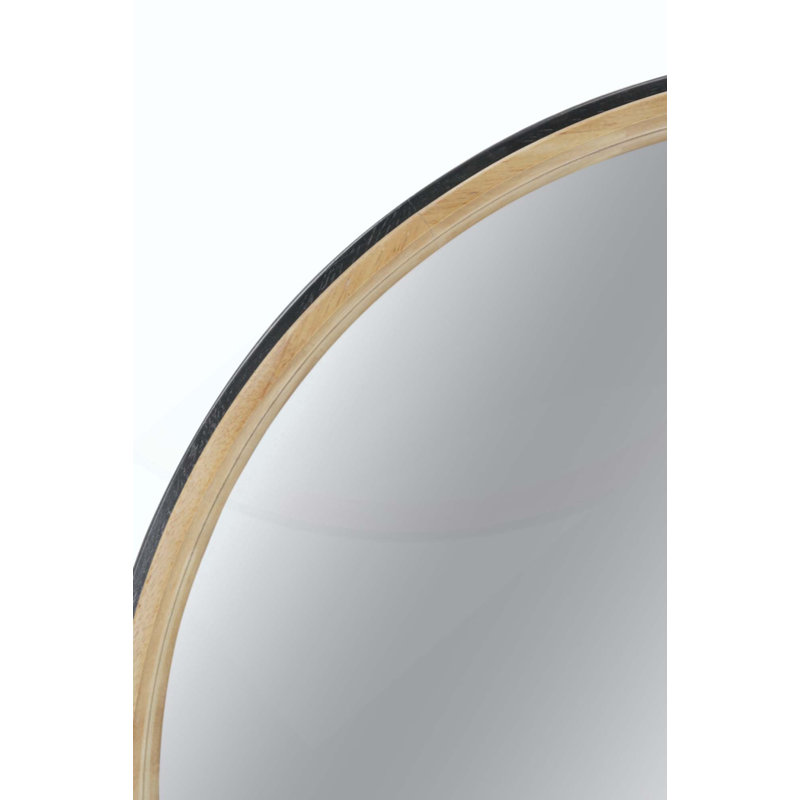 Miroir décoratif en bois deux tons