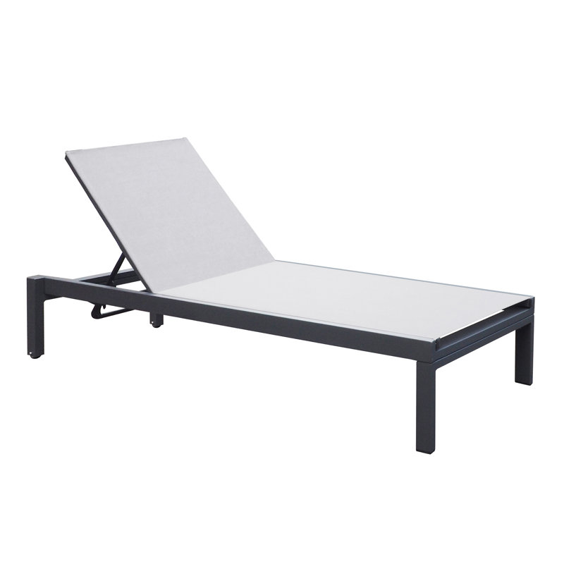 Fauteuil inclinable extérieur en aluminium de haute qualité