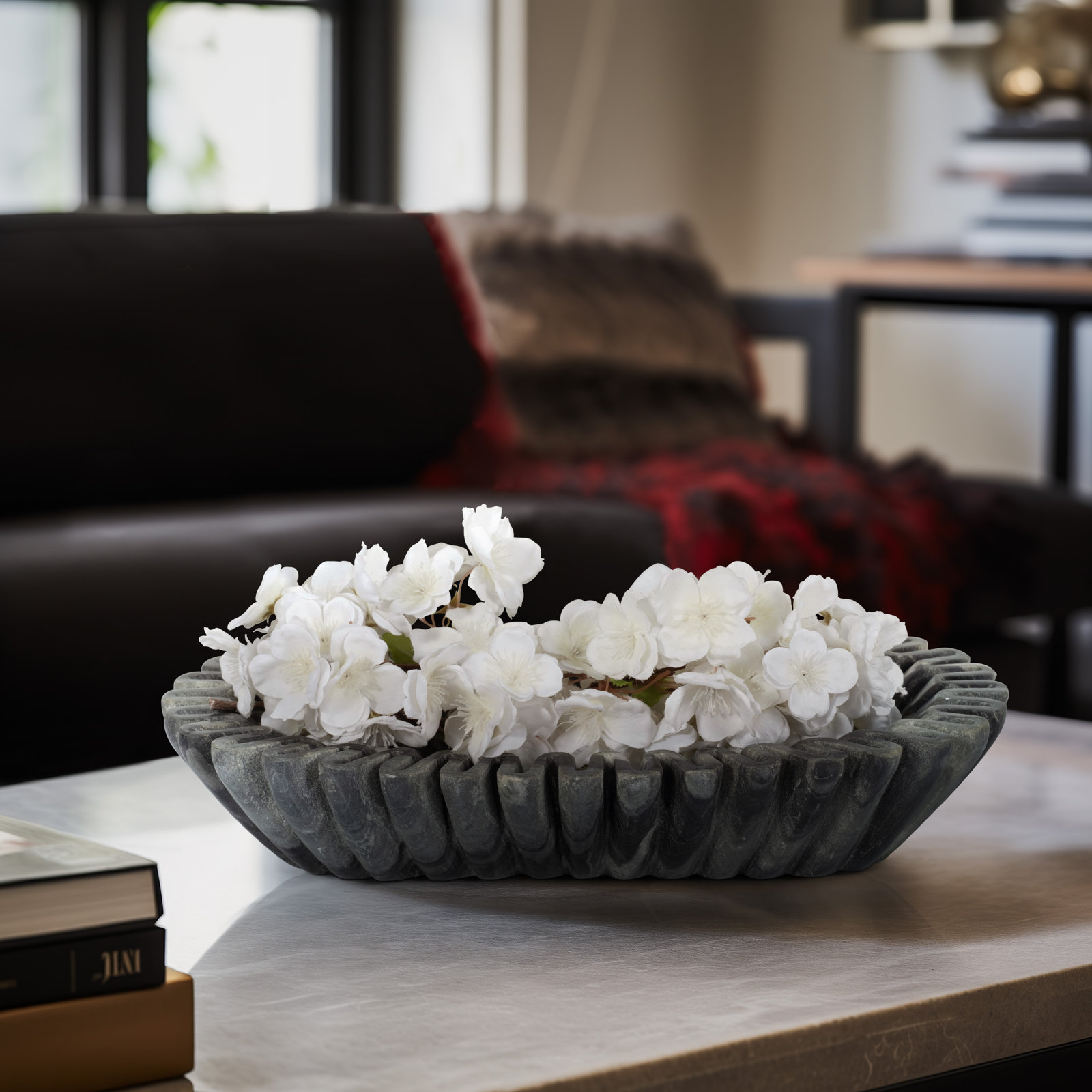 Vanderwall Genuine Marble Bowl, Gray