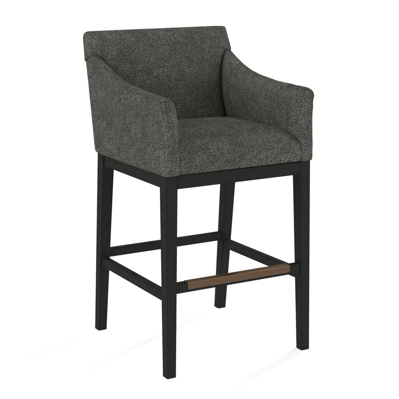 Upholstered Stool, 61612-74, Black