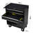 Black Rolling 4 Tool Chest With Lock - Garage Workshop Storage Organizer For Tools 4 Drawer Heavy Duty Repair Shop