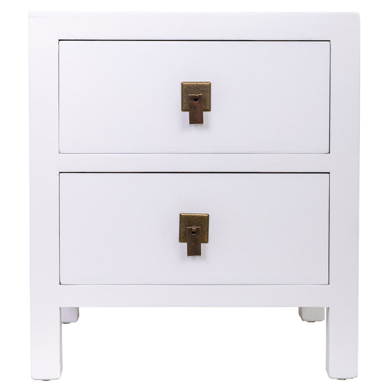 Brocha 45cm W Manufactured Wood Bedside Table
