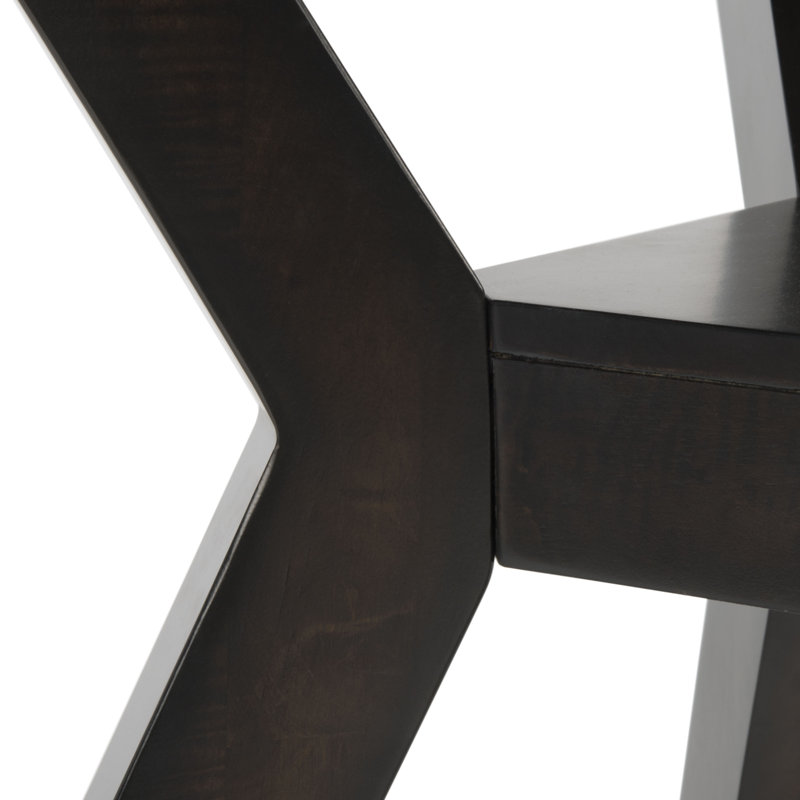 Luis Round Dark Brown Solid Wood Dining Table