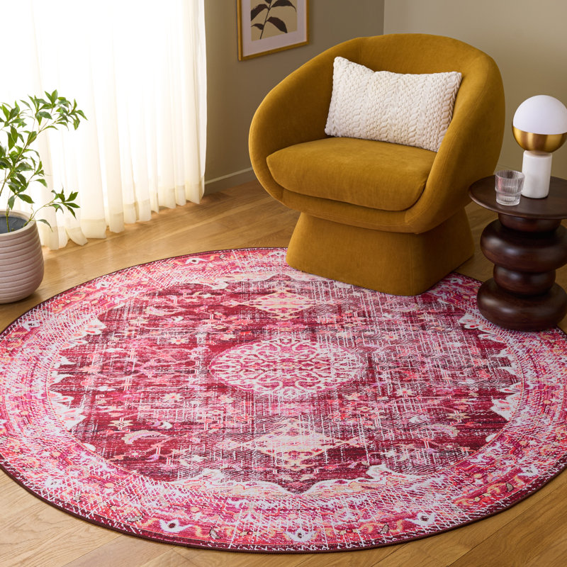 Tapis oriental performant lavable à la machine Tucson, Rectangle 6 pi x 9 pi