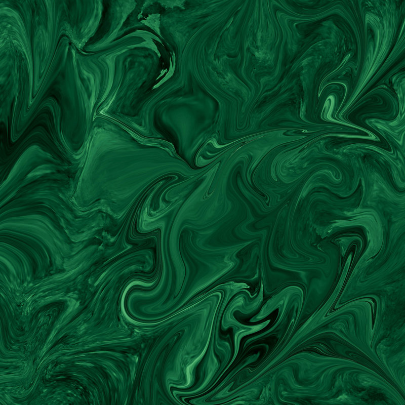 «Delonda Sheila Wenzel-Ganny Emerald Green Abstract» par Sheila Wenzel-Ganny - reproduction, H 12 po x l 12 po