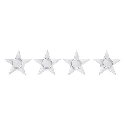 Festive Finds Tealight Holder Star Set of 4 1.5x5x5
