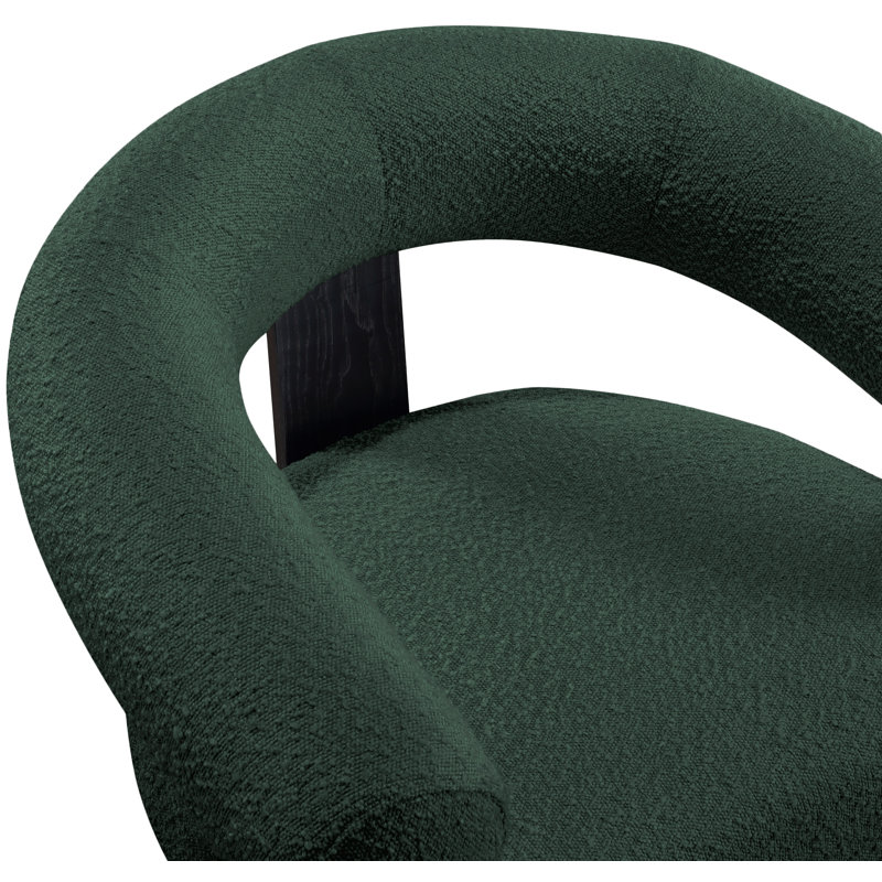 Fauteuil large de 35,5 po Winston, Tissu bouclé vert