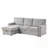 L-Shape Sectional Sofa With USB Port, 2 Cup Holders-1927110759