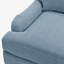 Emrie Upholstered Fabric Armchair & Pouffe Footstool With Rubberwood Legs - Classic Design