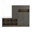 Banc de rangement pour chaussures 2 en 1 et armoire à chaussures, étagère à chaussures multifonctionnelle, rangement pour chaussures polyvalent, armoire pour vestibule-407994369