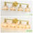 Vintage 4 - Light Brass Vanity Light With Tulip Amber Glass Shades For Bathroom, Living Room Bedroom-1101152242-1101152245-1101152137