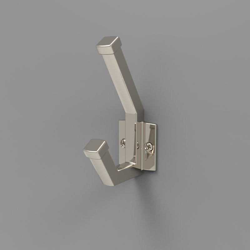 Coventry Collection Hook 1 Inch Center to Center, Polished Nickel