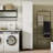 75" Tall Slim Storage Cabinet with Single Door, Freestanding Kitchen Pantry with 5 Tiers (3 Adjustable Shelves), Space-Saving Narrow Utility Organizer for Laundry, Garage & Office, White-960997542
