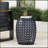 Durable Metal End Table With Elegant Iron Cut Design For Indoor And Outdoor Use, No Assembly Required-927447244