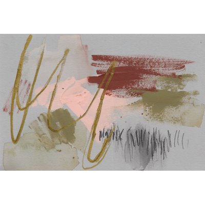 Scribbles and Paint II by Jennifer Goldberger - Painting